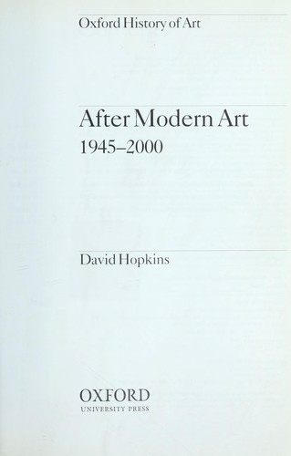 After modern art 1945-2000