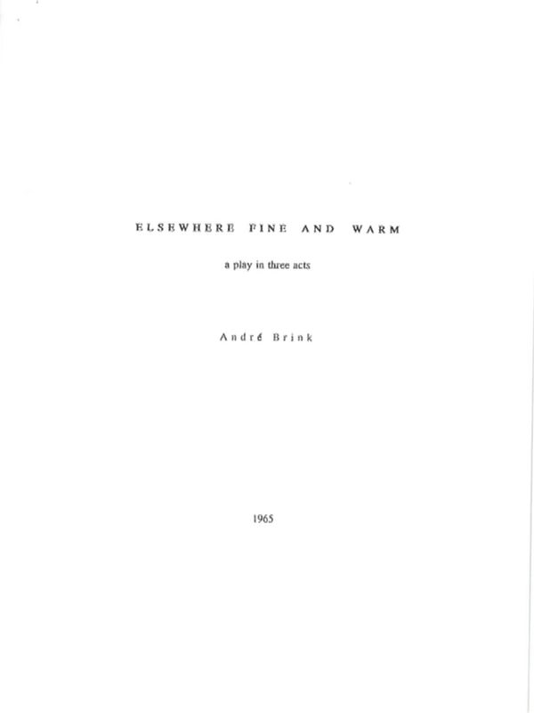 Elsewhere fine and Warm