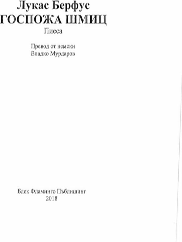 Госпожа Шмиц