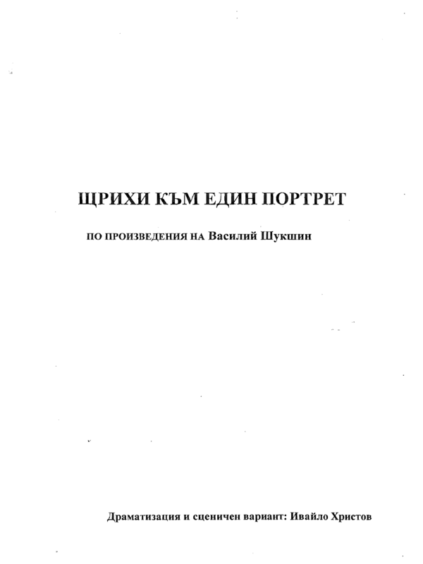 Щрихи към един портрет