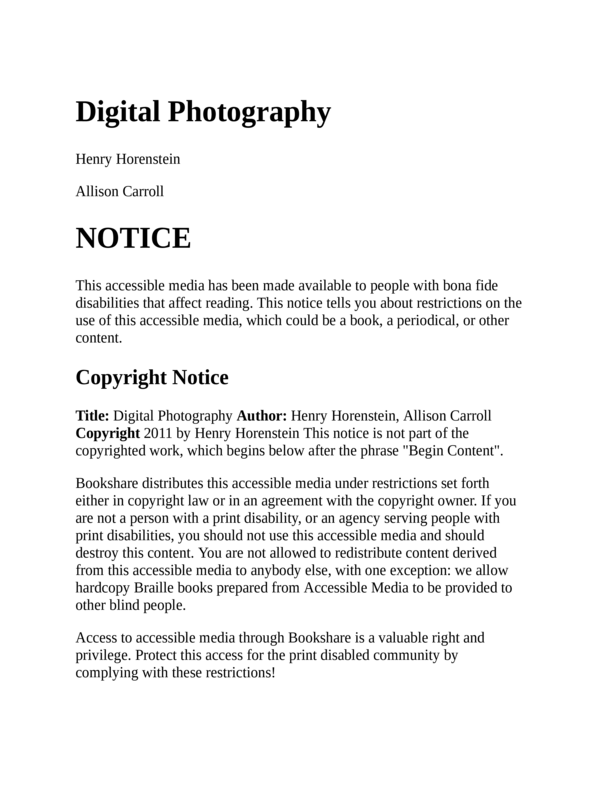 Digital photography