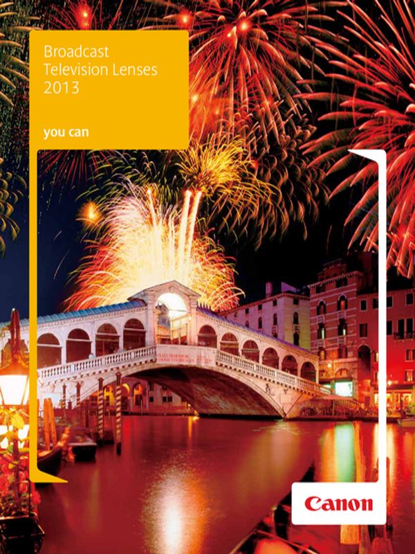 Canon Broadcast Television Lenses