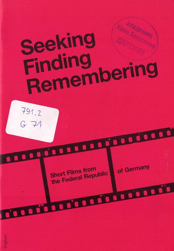 Seeking Finding Remembering