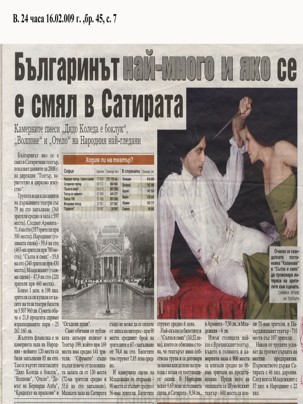 Българинът най-много и ако се е смял в Сатирата