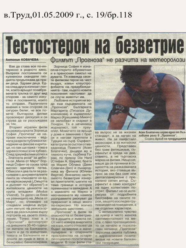 Тестостерон на безветрие