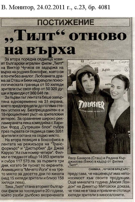 ''Тилт'' отново на върха