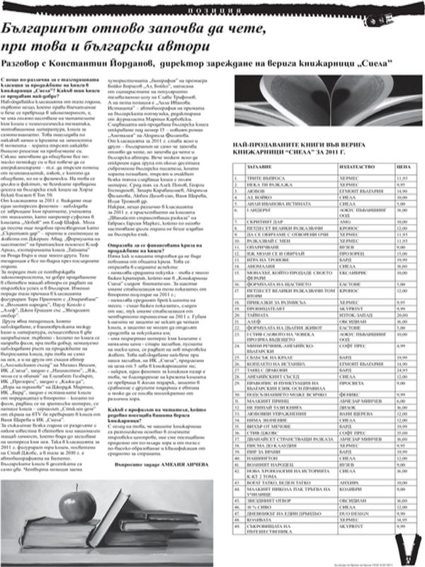 Българинът отново започва да чете, при това и български автори