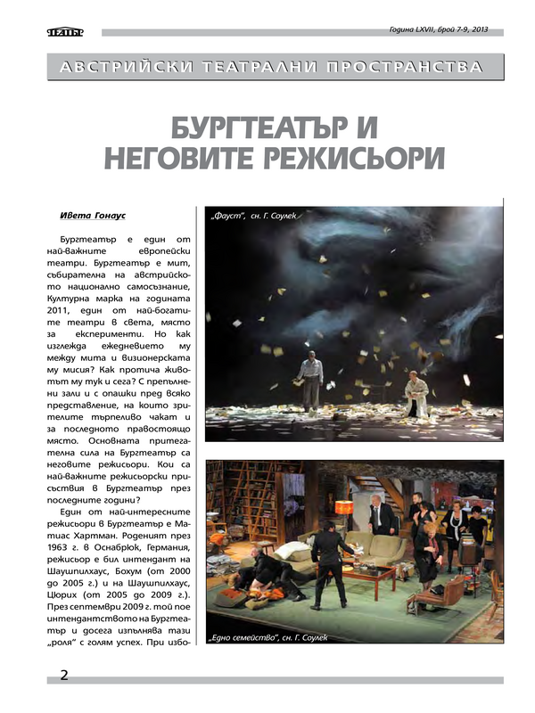 Бургтеатър и неговите режисьори