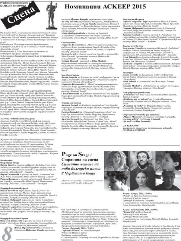 Номинации Аскеер 2015