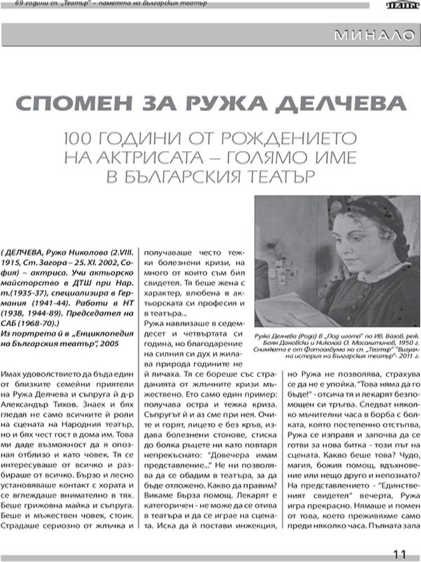 Спомен за Ружа Делчева