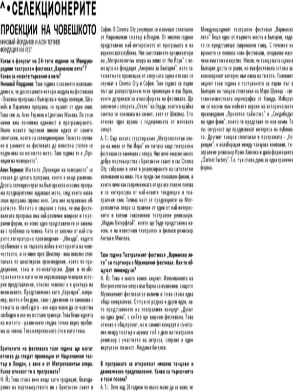 Проекции на човешкото