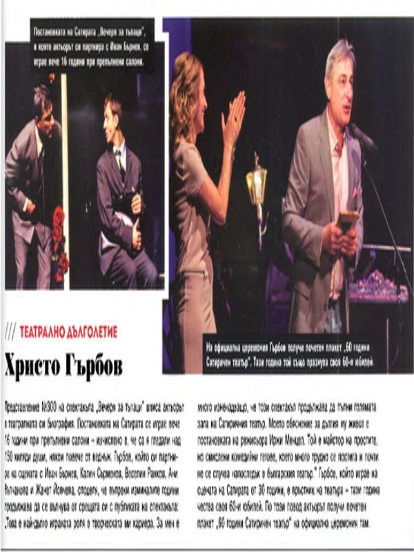 Театрално дълголетие