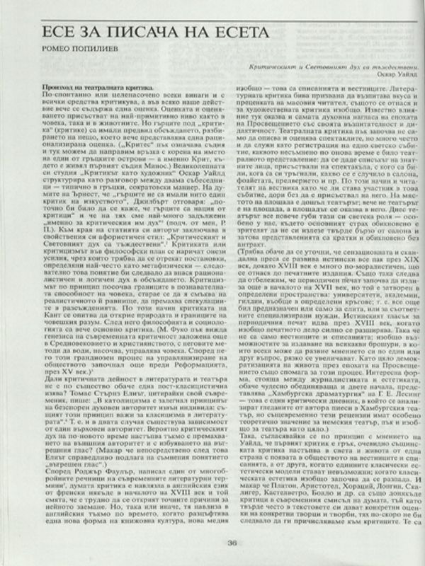 Есе за писача на есета