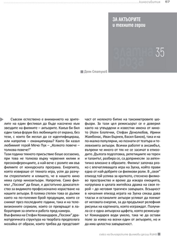 За актьорите и техните герои