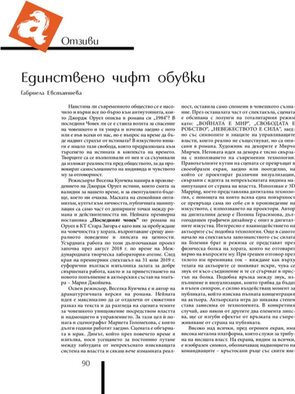 Единствено чифт обувки