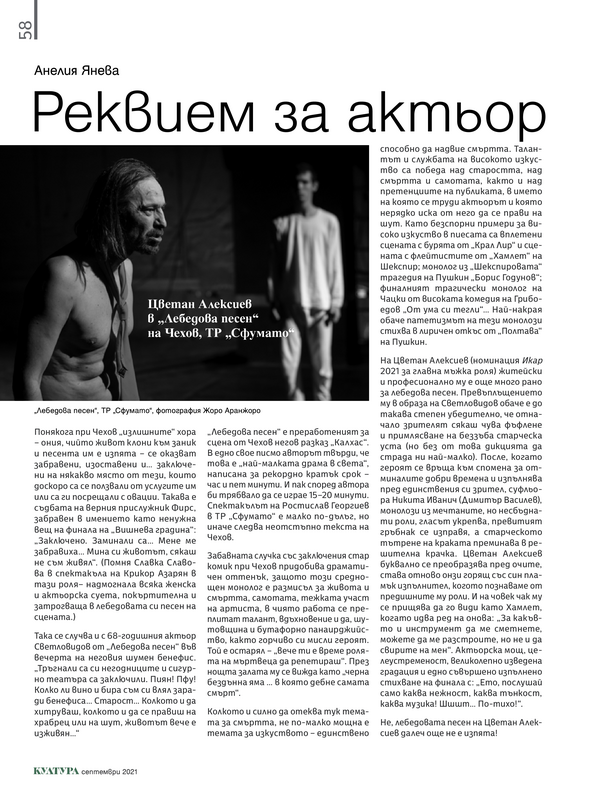 Реквием за актьор