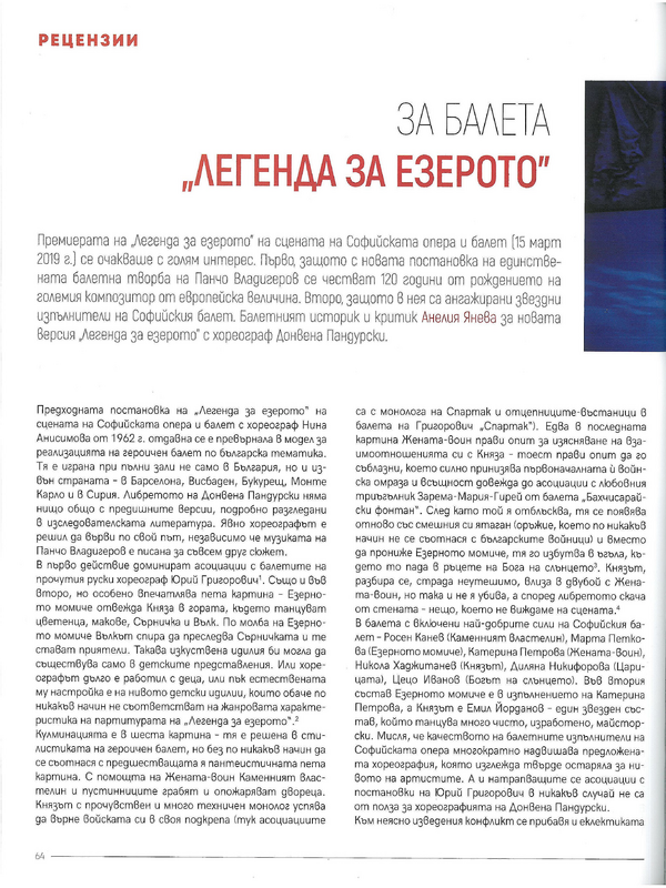 За балета 