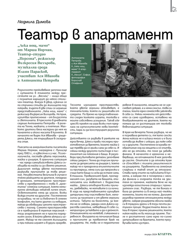Театър в апартамент