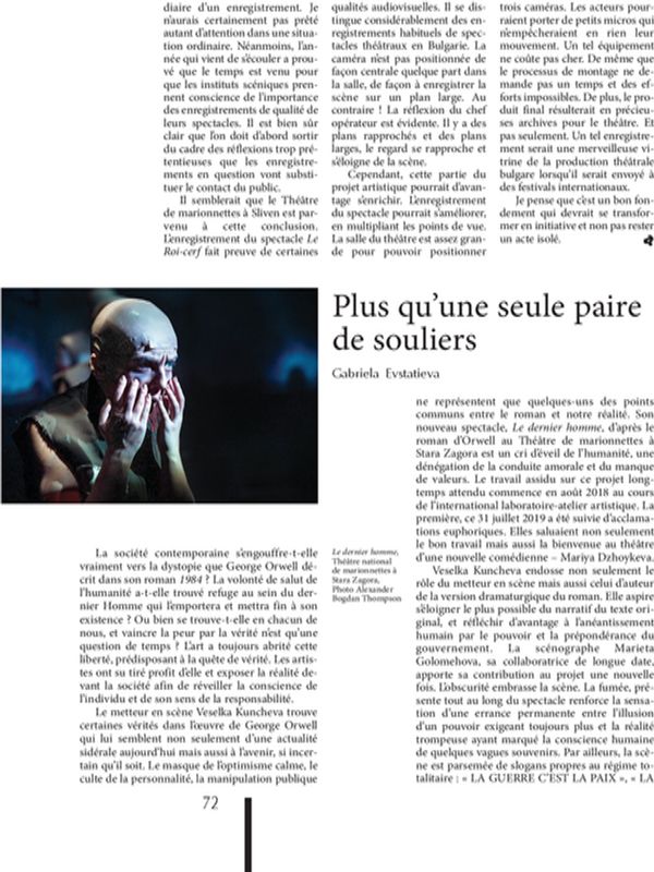 Plus qu`une seule paire de souliers